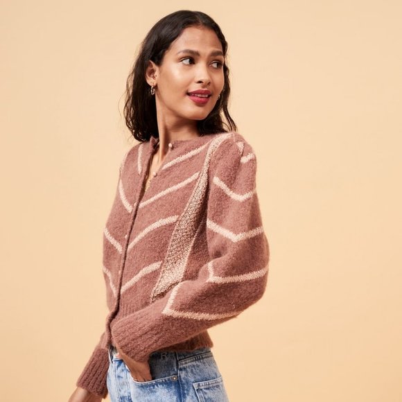 Rouje Sweaters - Rouje Tina Cardigan in Terre Brulee